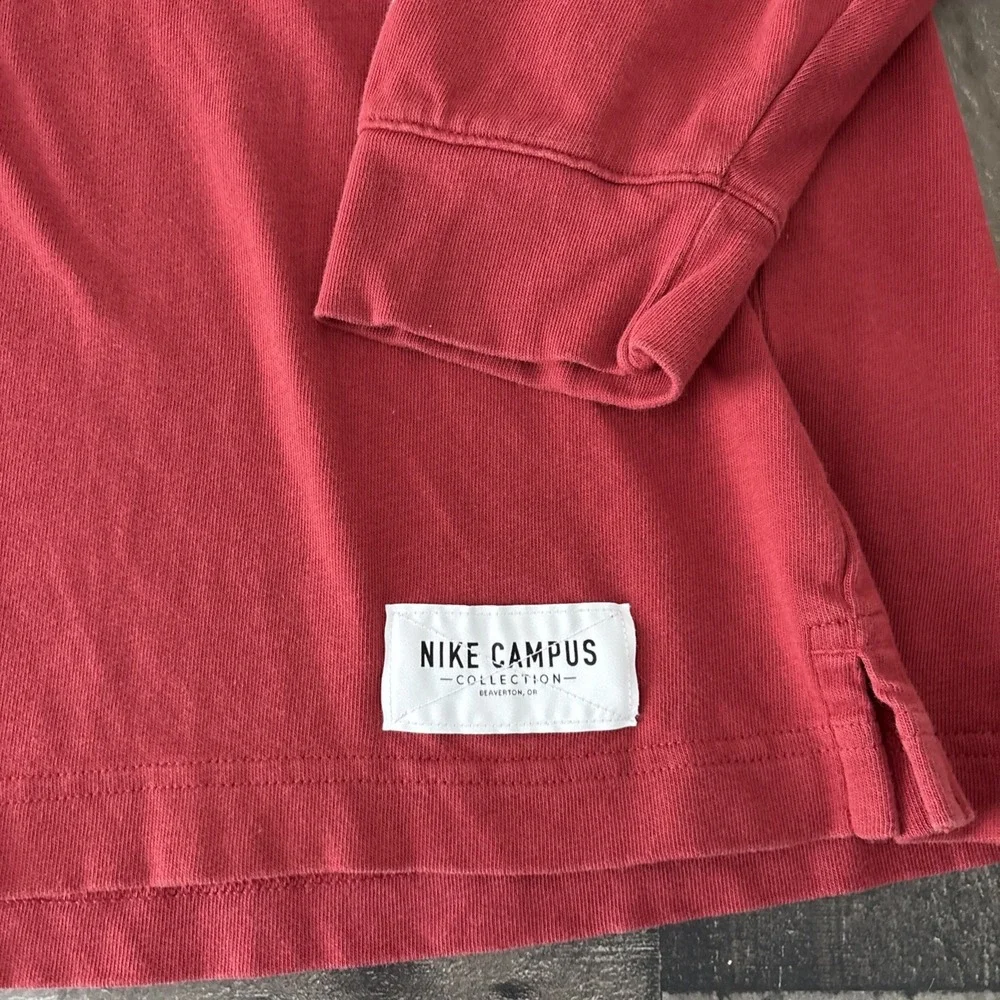 Nike Alabama Crimson Tide Red White Long Sleeve polo Nike Campus Collection XL